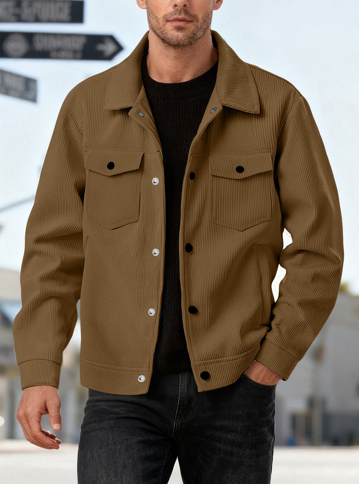 Men’s Classic Corduroy Utility Jacket