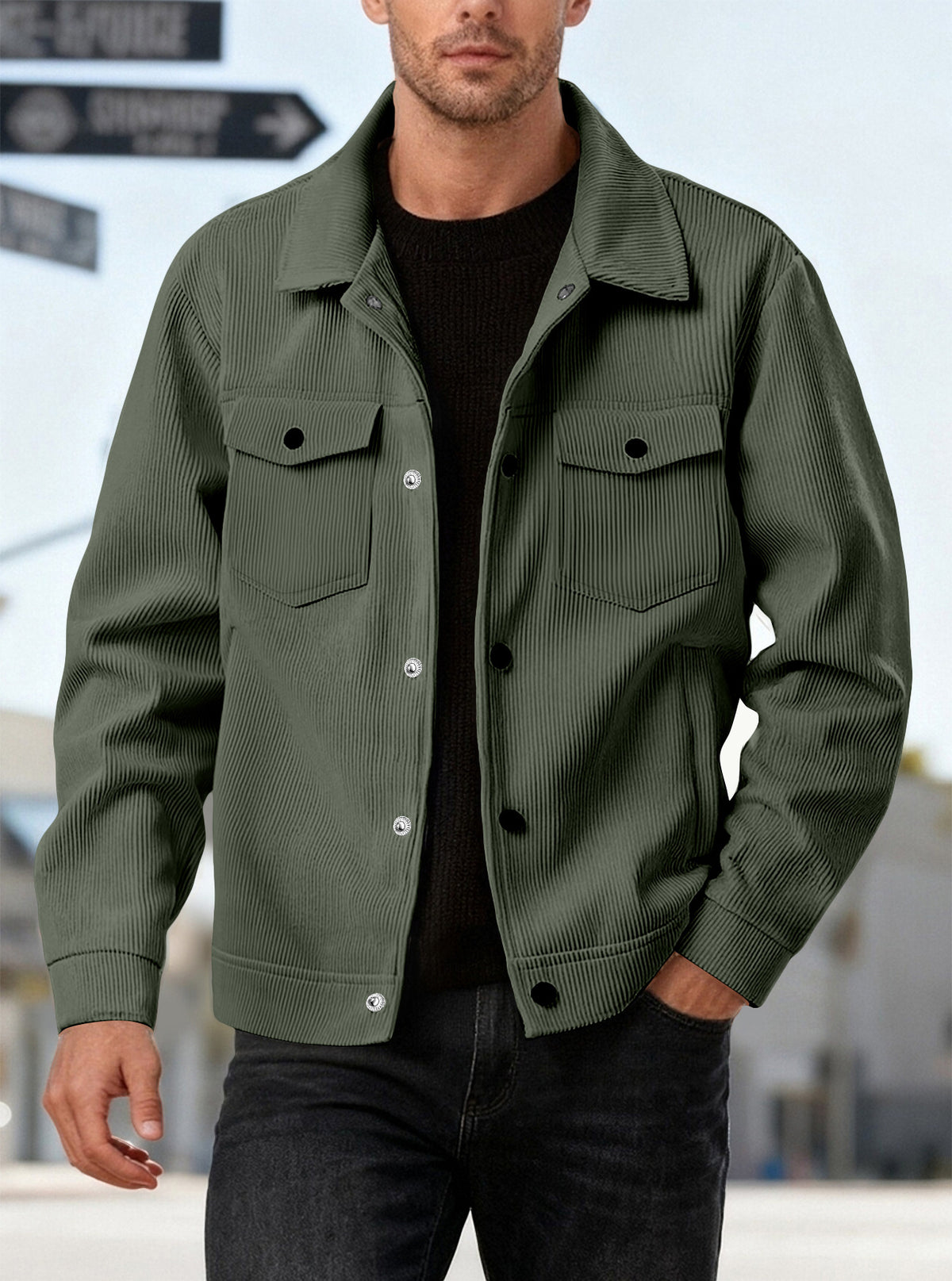 Men’s Classic Corduroy Utility Jacket