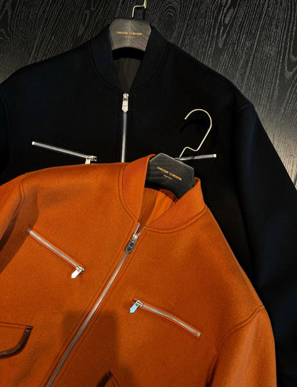 【Off-Season Sale】Men's Stylish Simple Zipper Pockets Jacket