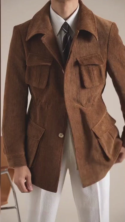 Vintage Chenille Hunting Jacket