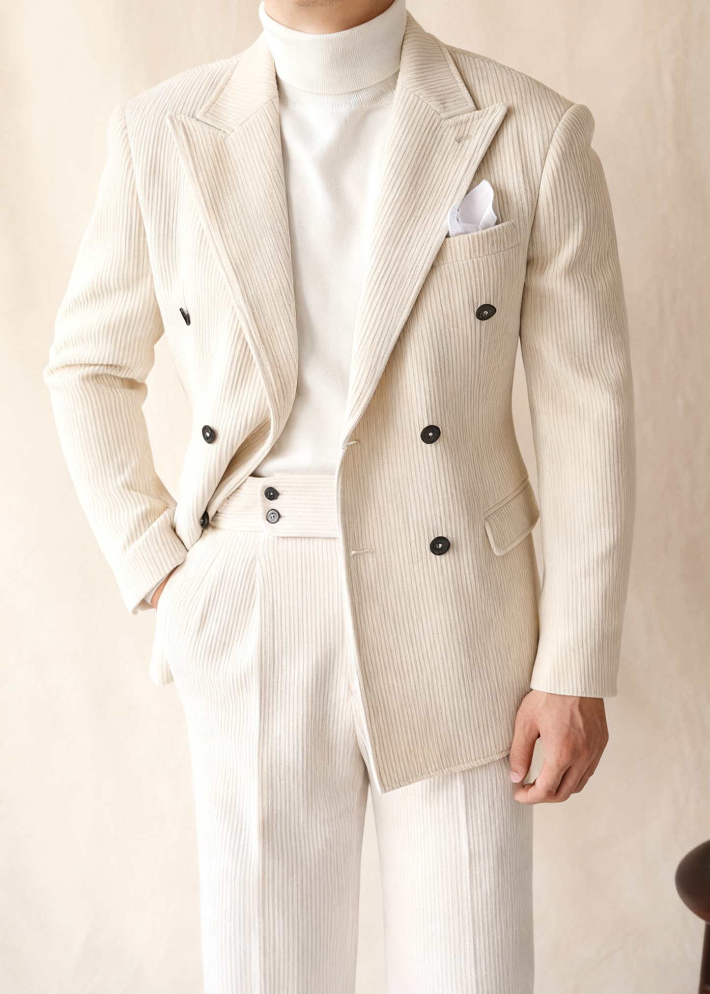 Naples Italian Slim Corduroy Blazer