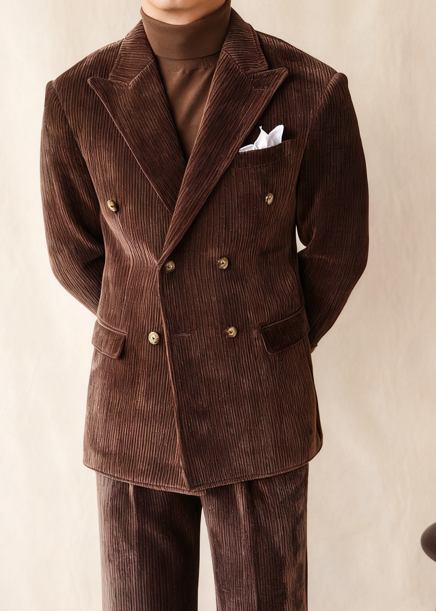 Naples Italian Slim Corduroy Blazer