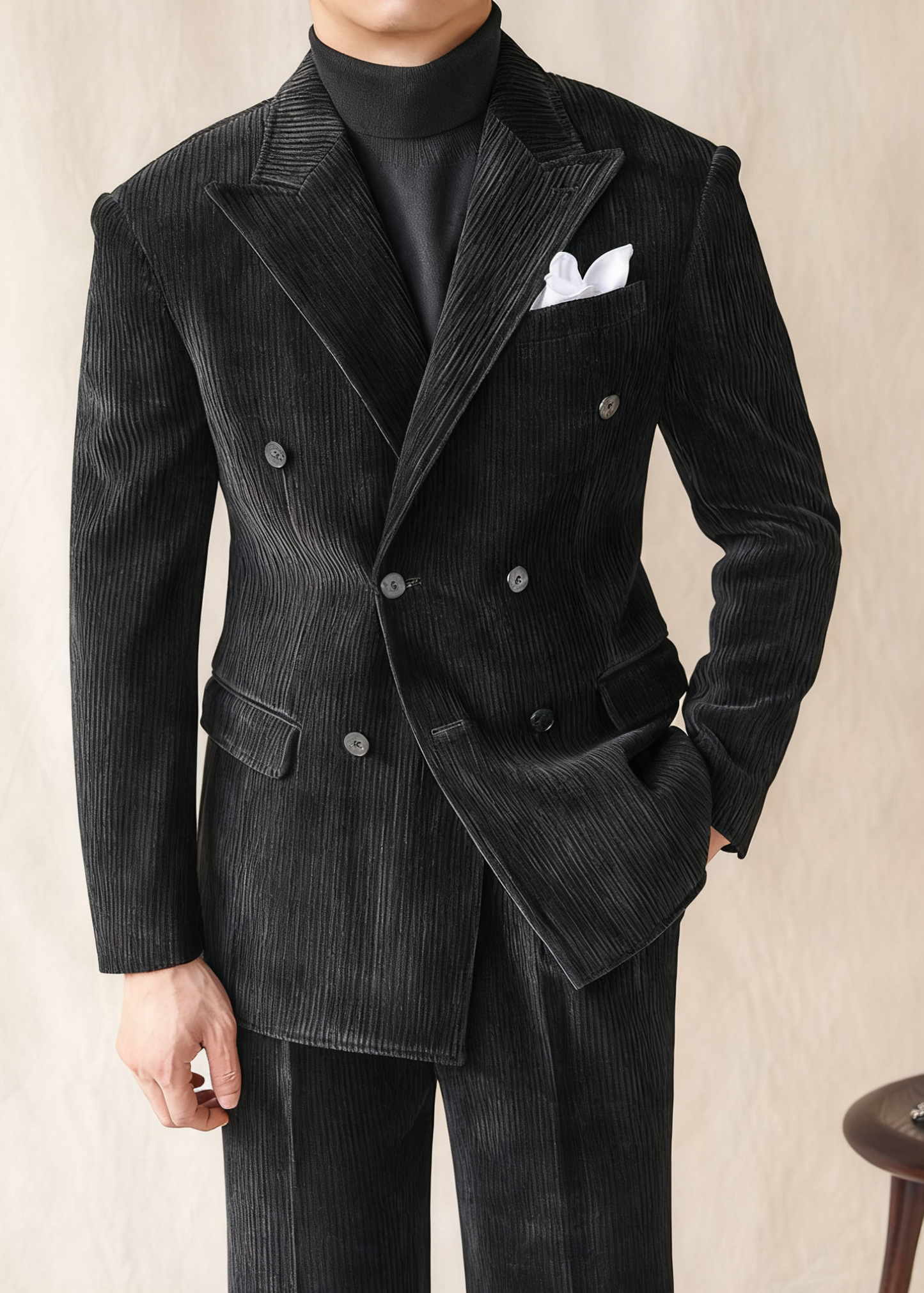 Naples Italian Slim Corduroy Blazer
