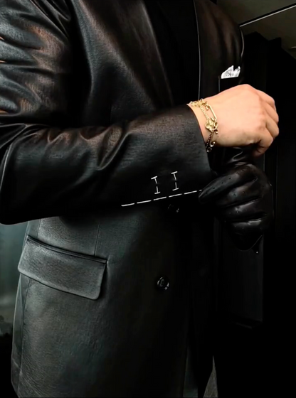 Fashionable genuine leather jacket