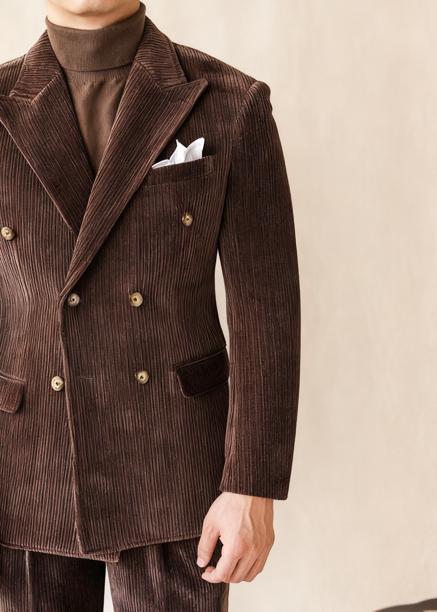 Naples Italian Slim Corduroy Blazer
