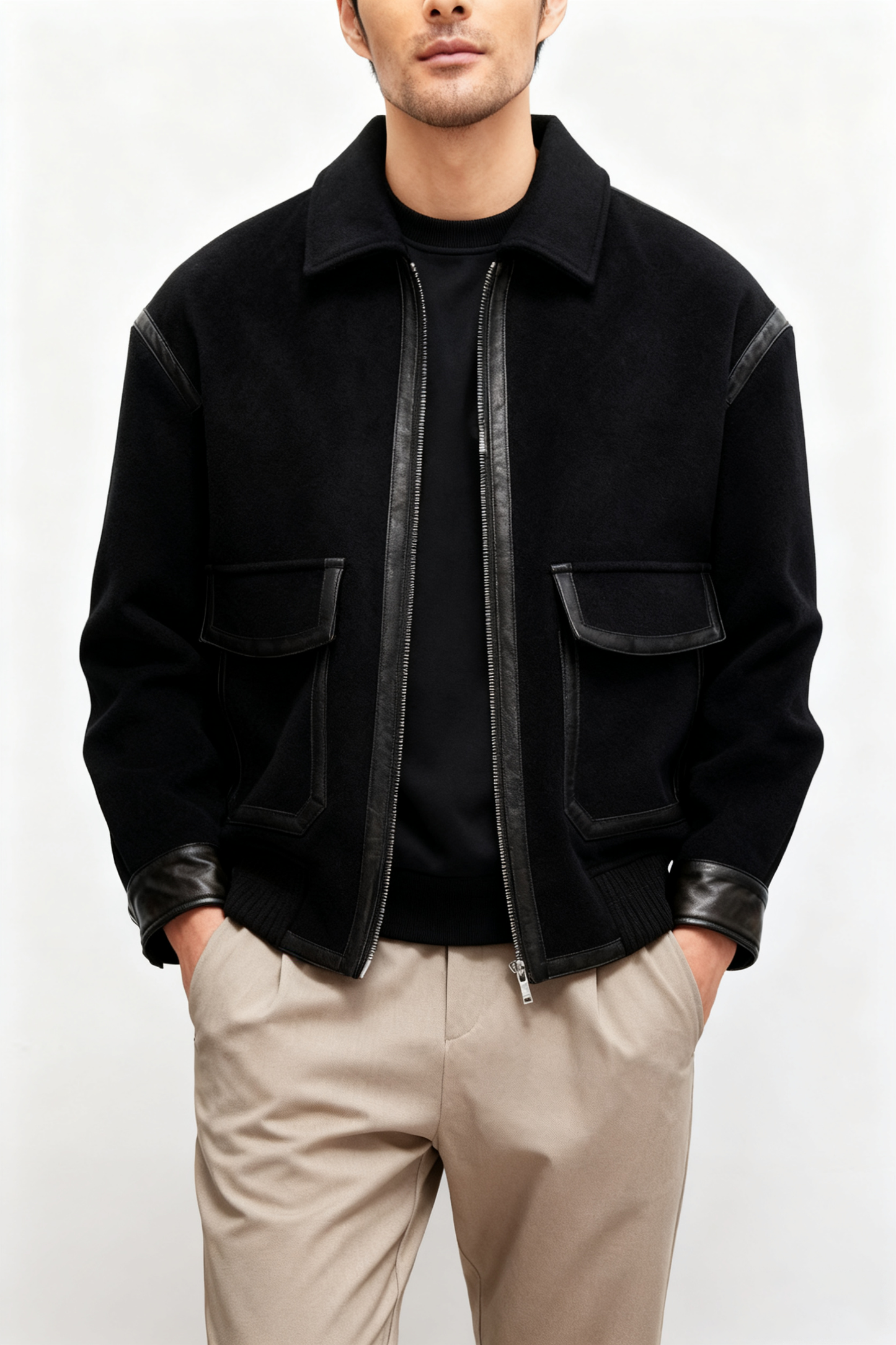 Cozy Urban Classic Wool Jacket（Fleece-lined and thickened）