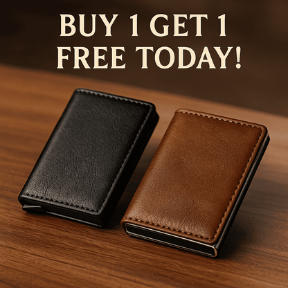 Carbon fiber anti-theft double-layer card holder/wallet (can hold multiple cards)