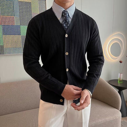 Everyday Button-Up Knit Cardigan Classic