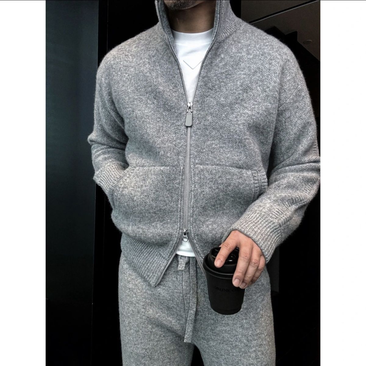 Cozy Knit Double-Zip Set