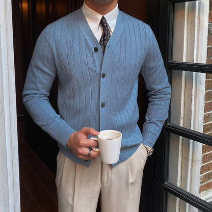 Everyday Button-Up Knit Cardigan Classic