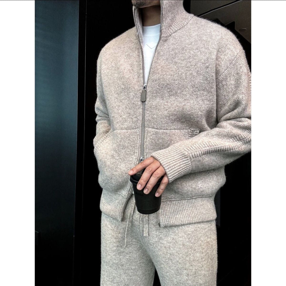 Cozy Knit Double-Zip Set