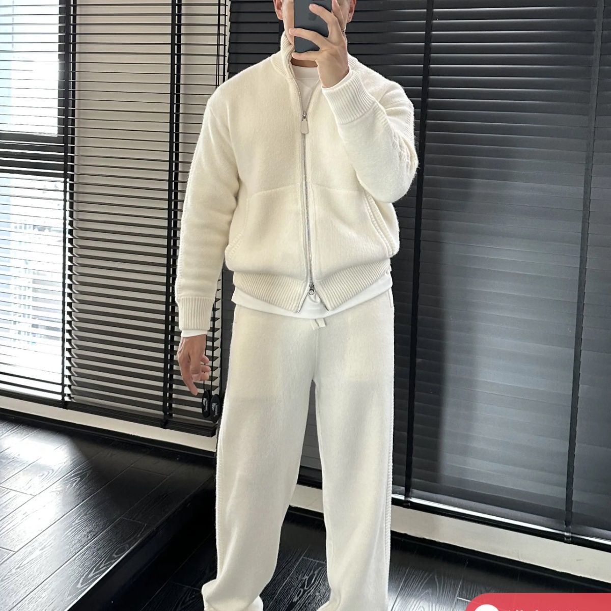 Cozy Knit Double-Zip Set