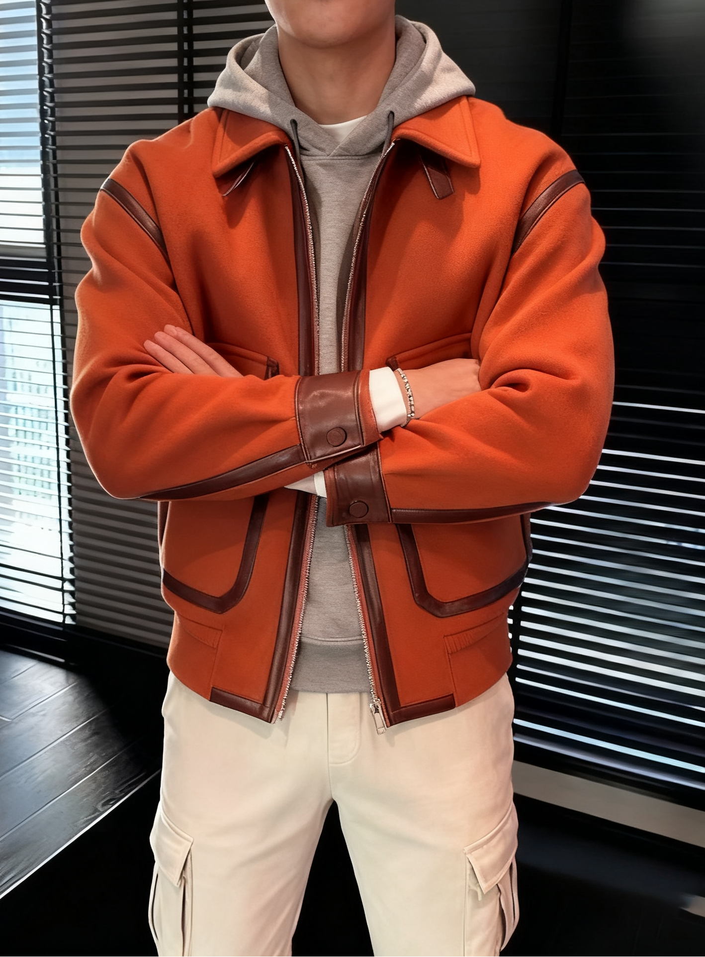 Cozy Urban Classic Wool Jacket（Fleece-lined and thickened）