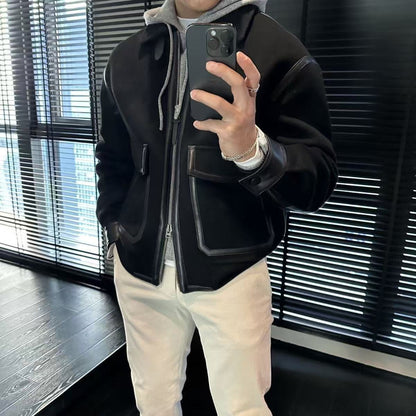 Cozy Urban Classic Wool Jacket（Fleece-lined and thickened）