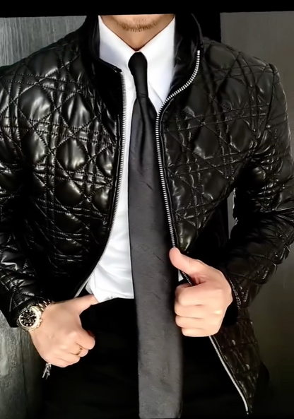 Fashionable genuine leather jacket