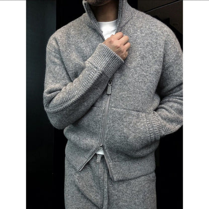 Cozy Knit Double-Zip Set