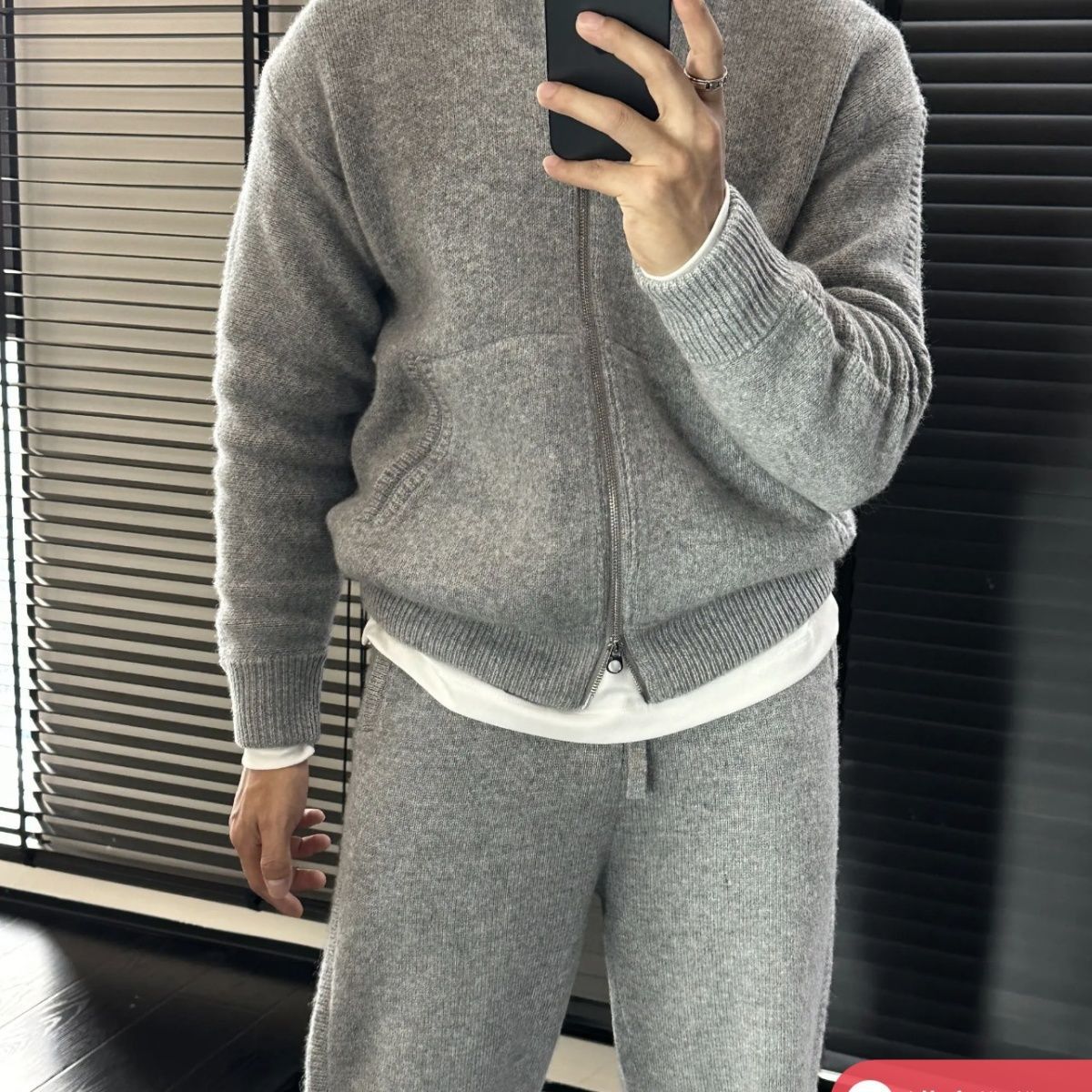 Cozy Knit Double-Zip Set